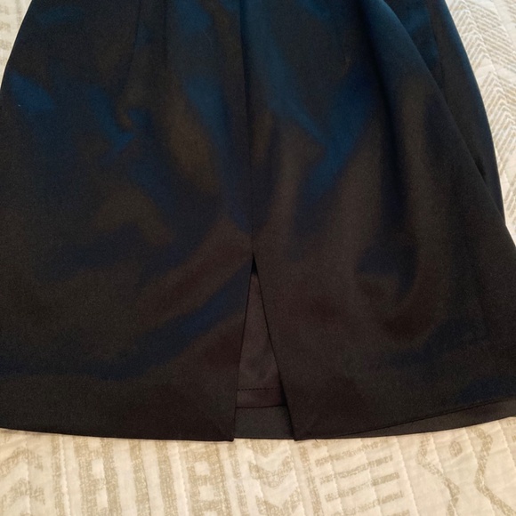 NWOT Express Little Black Dress Holiday Formal Strapless Satin Cocktail Sz 0 - Picture 9 of 12